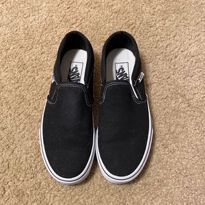 Slip on Vans, womens size 7